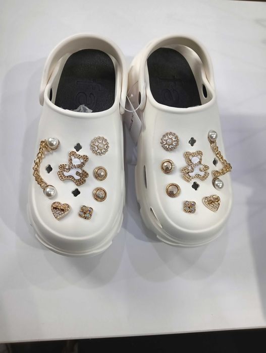 Kroksy damskie beżowe 40/41