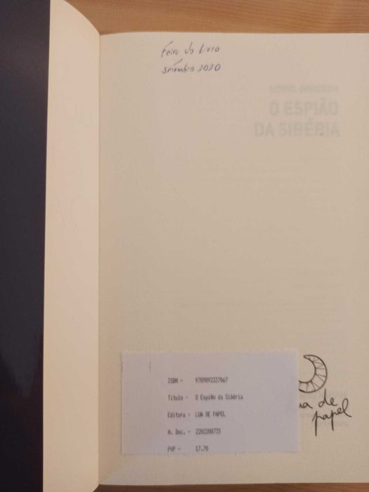 Livro O Espião da Sibéria - Lionel Davidson
