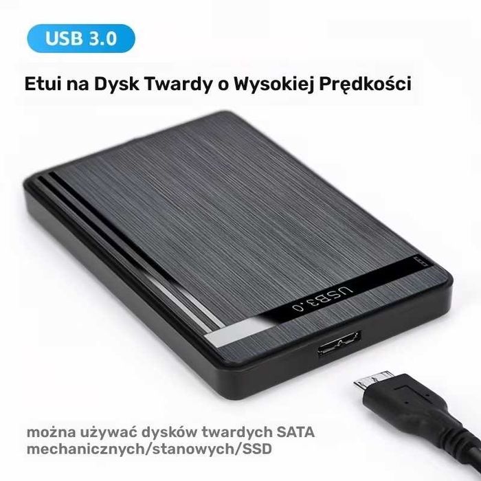 Zgrabna i lekka obudowa / kieszeń na dysk 2,5" USB-A 3.0