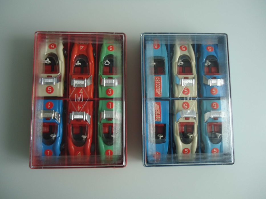 набор- коробка  модель 1:43, игрушка СССР, Спорт 1, 2, 3, 4