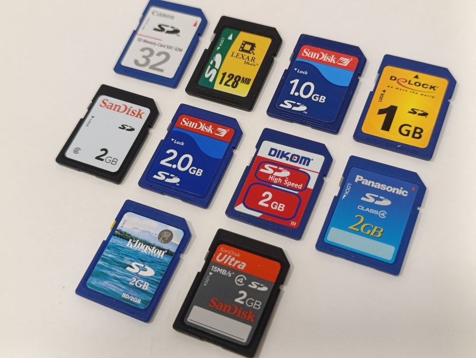 Karta pamięci SD 1gb 2gb (NIE sdhc i nie sdxc) do starego aparatu