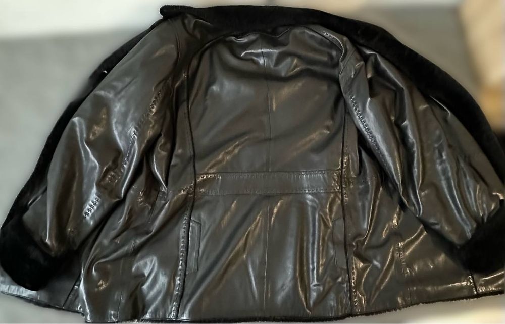 Чоловіча шкіряна дублянка Imparator Pelle (Розмір 3XL)