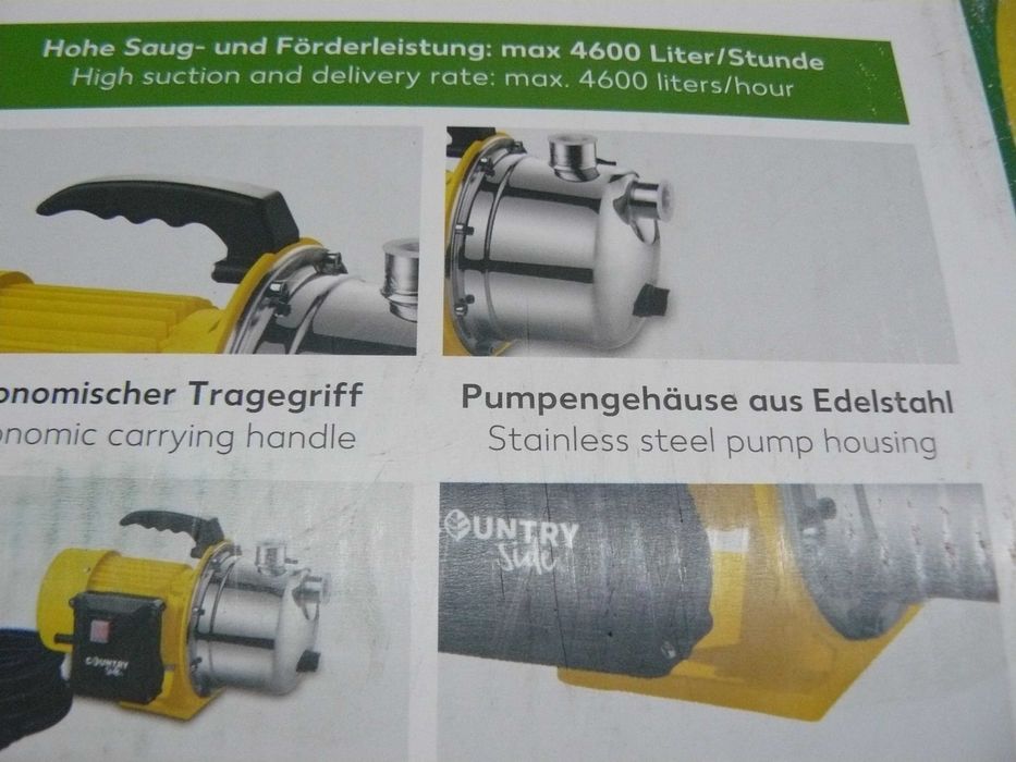 Pompa do wody hydrofor ze smokiem nierdzewka 1000 watów