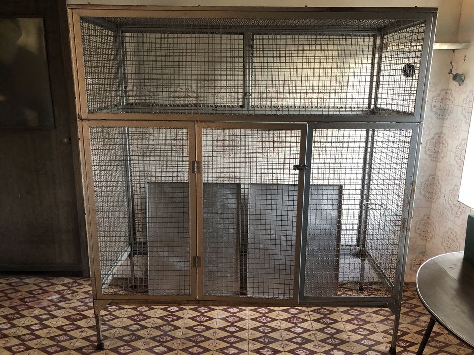 Gaiola para pássaros de inox