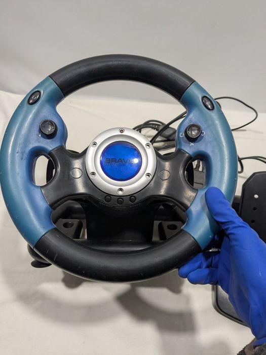 Руль с педалями игровой для компьютера