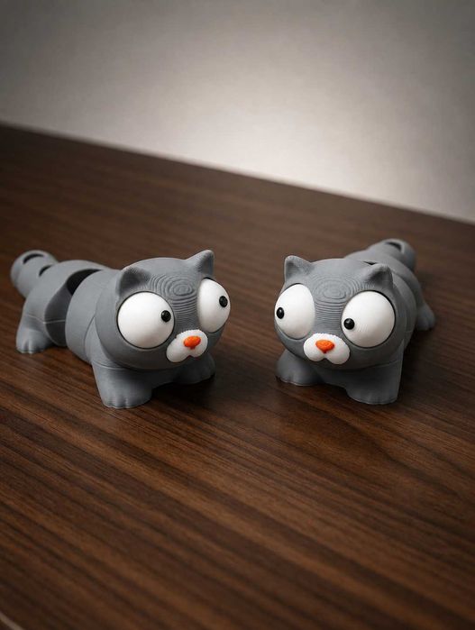 Флексі котик 3D іграшка антистрес 9×3 см