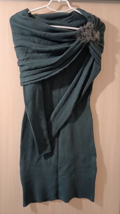 Теплое зимнее платье