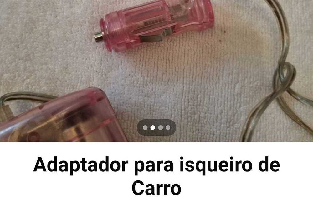Adaptador para Isqueiro de Carro 3 in 1