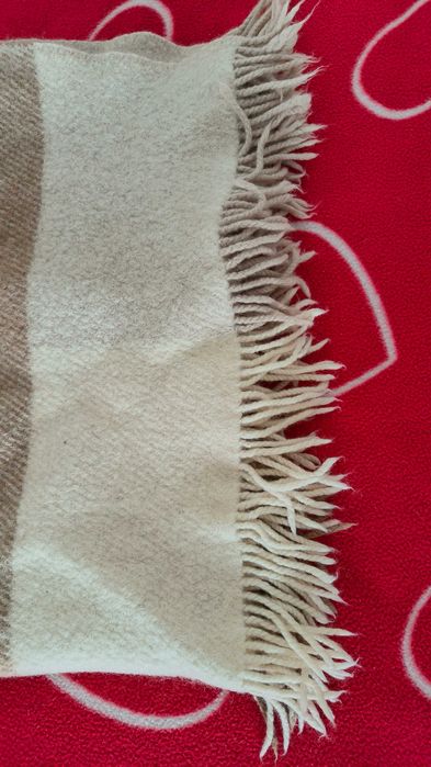 Плед 100 % шерсть (116х103 см)