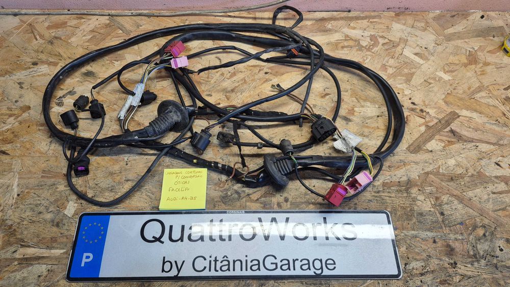 Cablagem Óticas Faróis Audi A4 B5 8D Facelift Original Completa