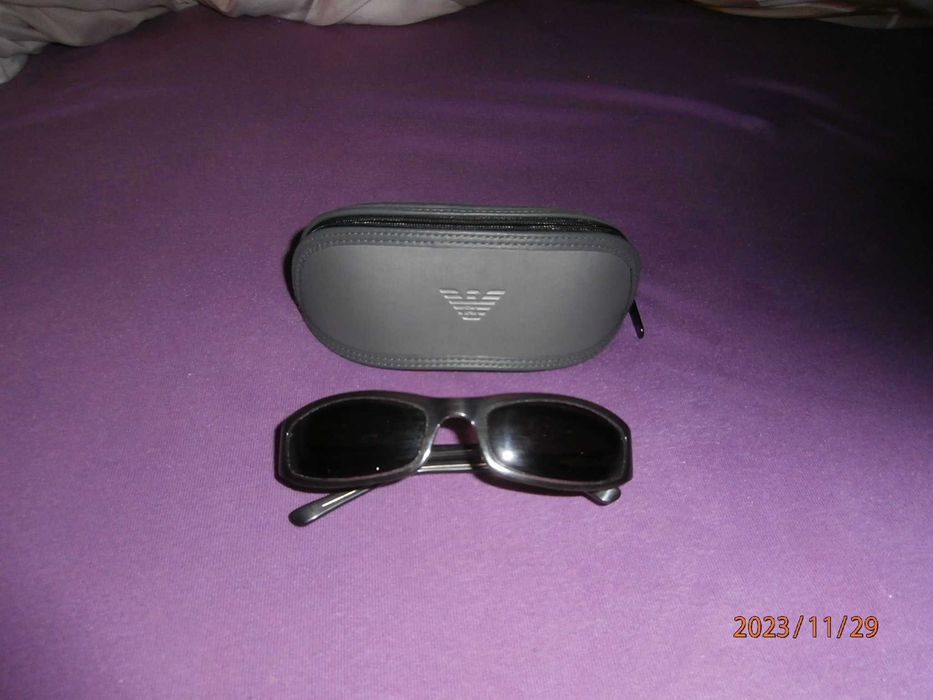 ARMANI Okulary przeciw słoneczne Giorgio Armani + etui - używane