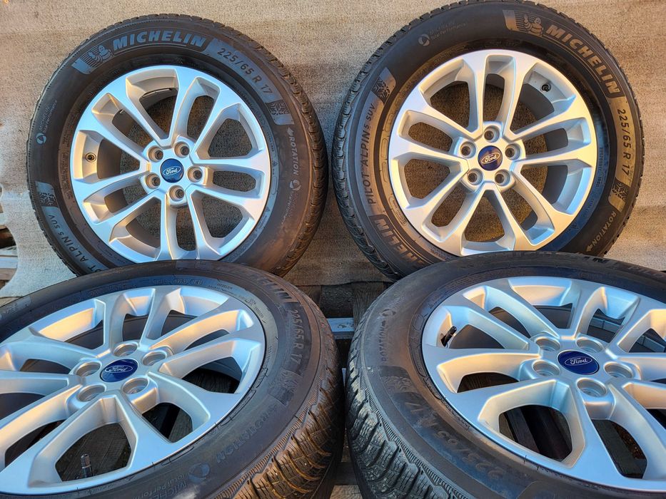 [K445] Koła letnie 17 Cali 5x108 Michelin 225/65/17 FORD Kuga S. BDB