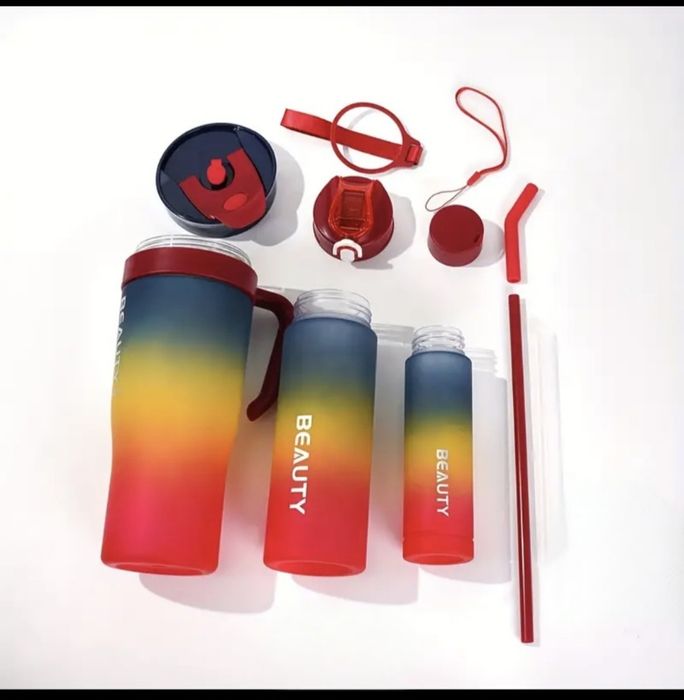 бутилка  для води .  "BEAUTY" 3в1 — комплект