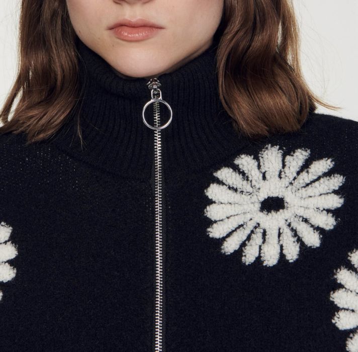 Кардиган кофта Sandro з квітами