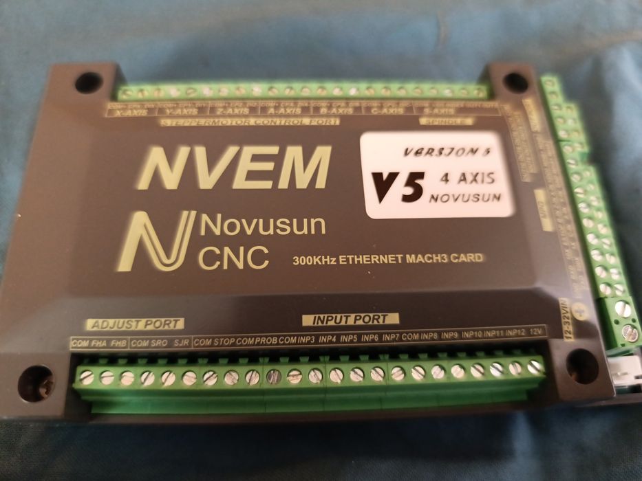 Sterownik CNC NVEM V5 4 Axis Ethernet Mach3 300kHz Novusun