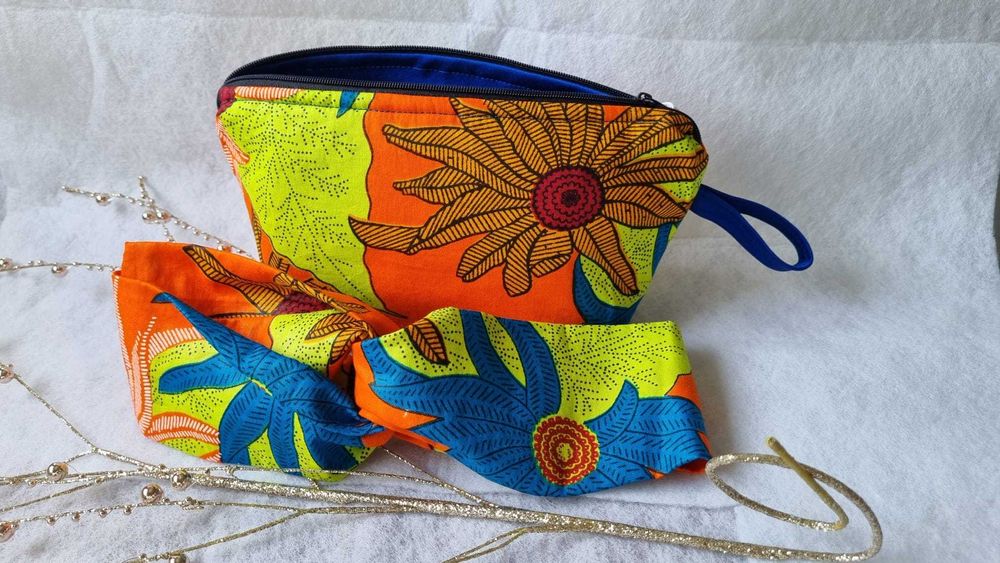 Porta Moedas Necessaire Fitas Tecido Africano Novos Entrego Alfragide