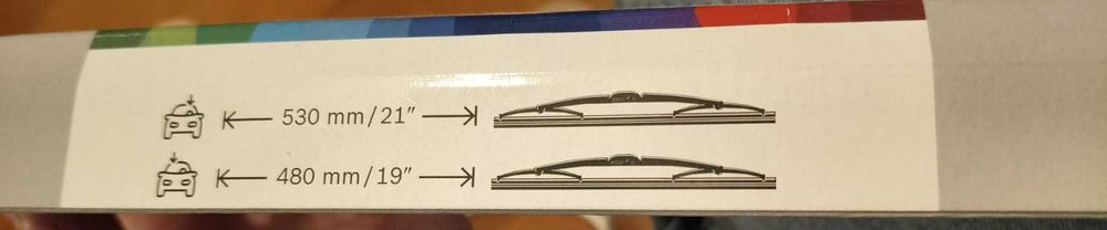 Par Escovas Limpa Pára-Brisas Bosch ECO