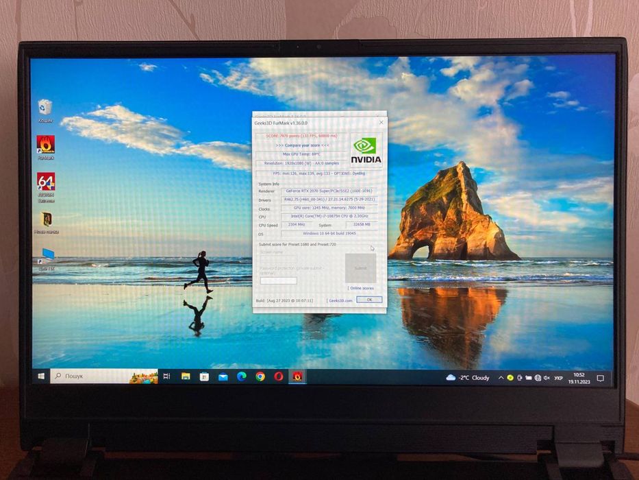 Sager: 144Гц/i7 8ядер/RTX 2070super/Ram 32Gb/SSD 500Gb