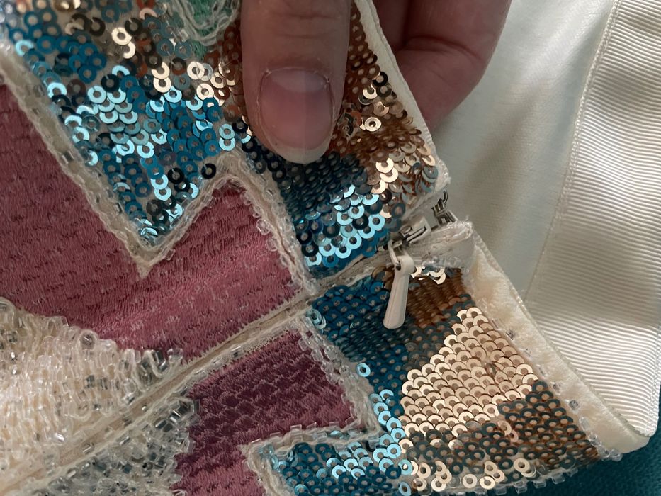 Юбка мини пайетки 36 / S