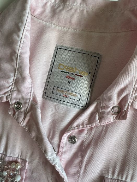 Koszula damska Dshe Milano różowa, kamienie, M