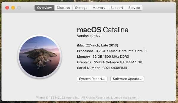 iMac 27" 1TB 32Gb RAM (2013)