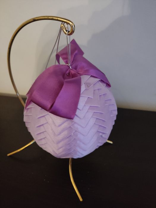 Bombka. Fioletowa ręcznie robione