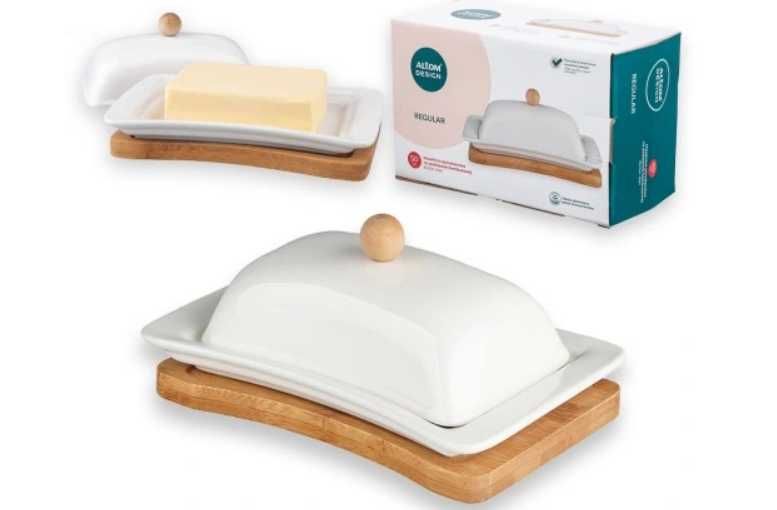Pojemnik na masło porcelanowa maselniczka z pokrywką Altom Design