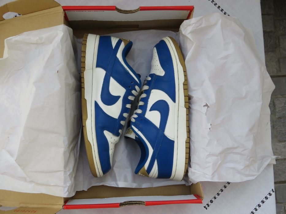 Nike Dunk Low White Blue - Azul e Branco - Tamanho 38.5