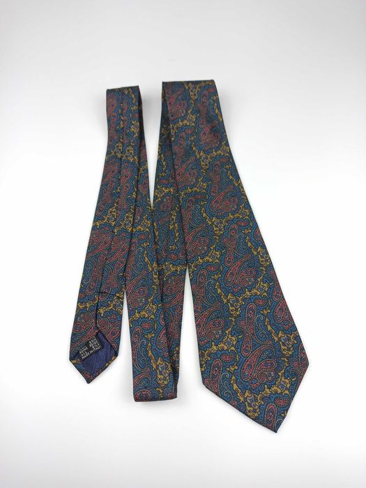 Borsalino jedwabny krawat paisley f5