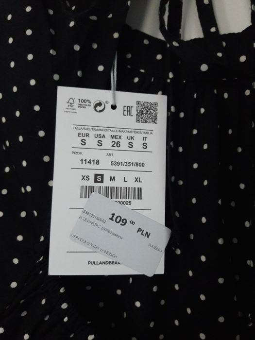 Sukienka Pull&Bear 36 S kropki