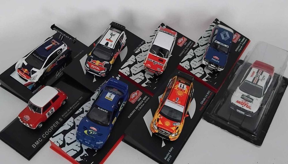 Lancia 037 Rally, AUDI Quattro E2, Renault 5 Turbo 1-43. 25€.  Vendo miniaturas da minha coleção.