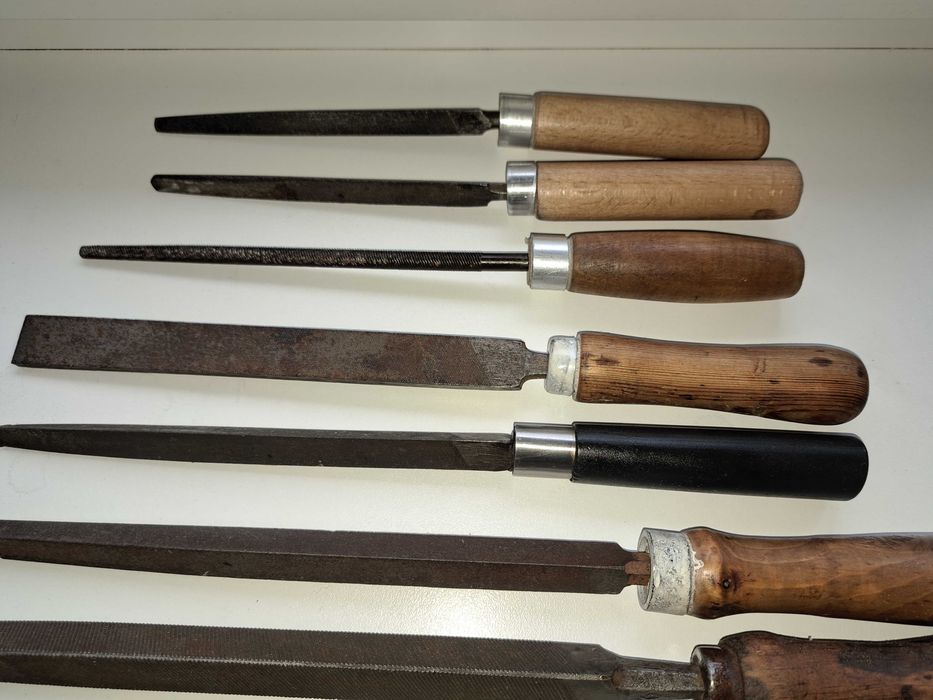 Разные советские напильники с ручками