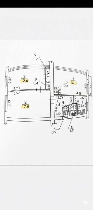 3-кімнатна квартира за адресою вул. Шалімова (площа 63,5 м²) - Atlanta.ua - фото 3