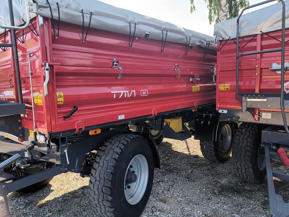 Przyczepa rolnicza dwuosiowa PALETOWA T711/1 8T/ 711/2 10T/ 711/3 12T