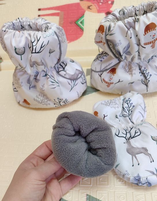 Зимові рукавиці краги і пінетки Dorechi 0-12 міс