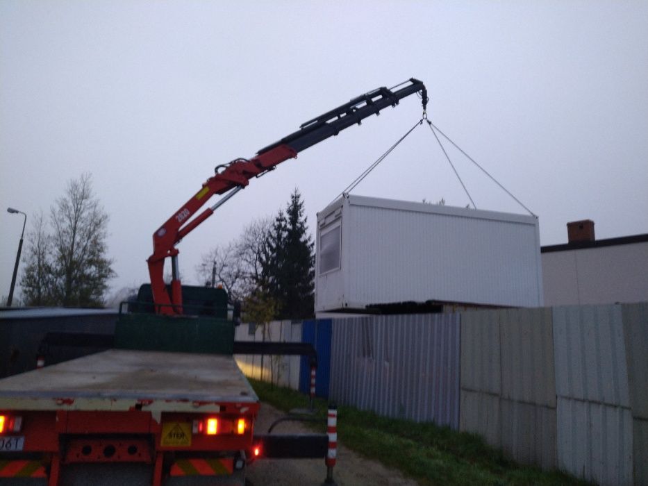 Usługi transportowe HDS, czerpak, trawers, widły. Wynajem kontenerów