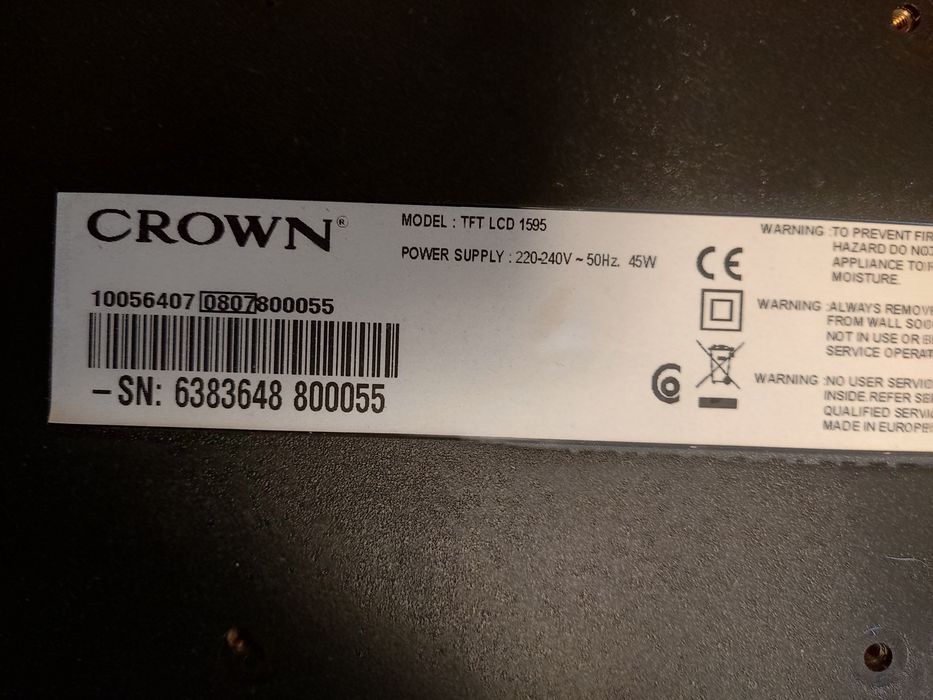 Тевізор CROWN робочий