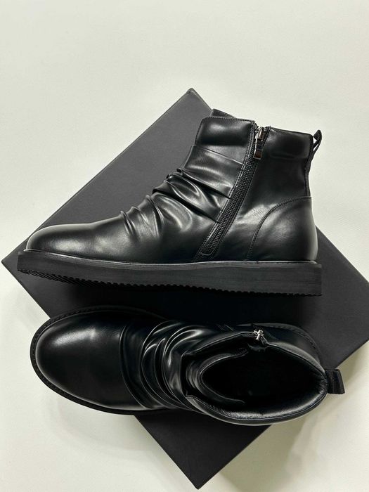 Черевики козаки чорні ботинки черные казаки Indie sleaze Hedi Slimane