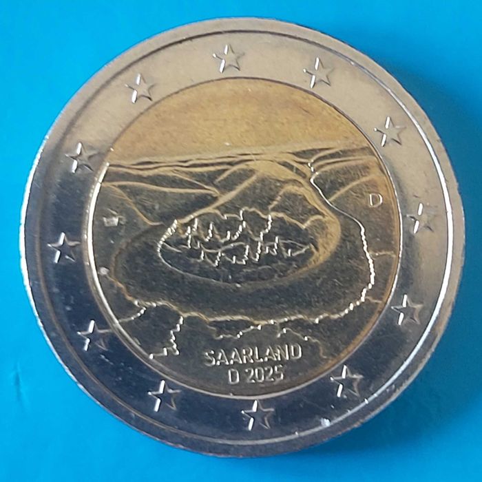 2 Euros 2025 Letra D da Alemanha, Saarland