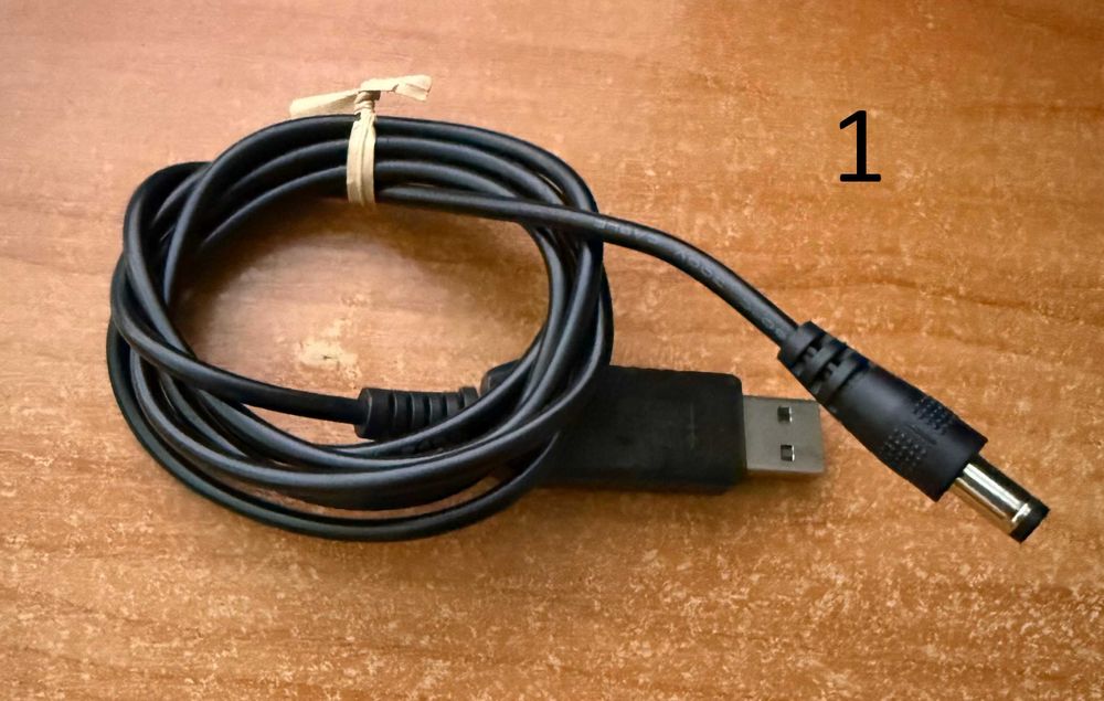 Кабель от WiFi роутера до Павербанка 9V | USB | 1 м.