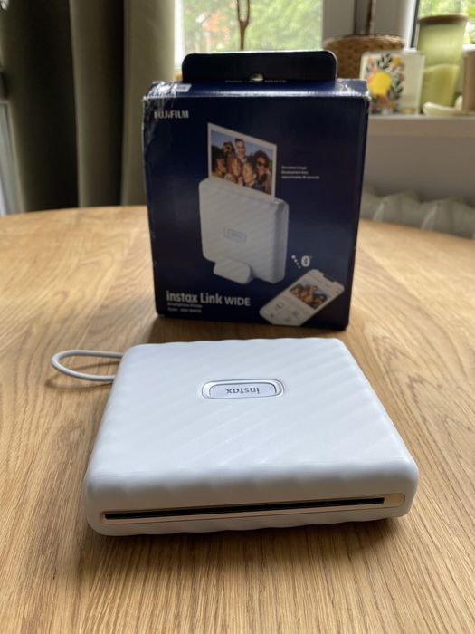 Drukarka INSTAX Link WIDE Ash White Jak nowa + Gwarancja WESELE ŚLUB