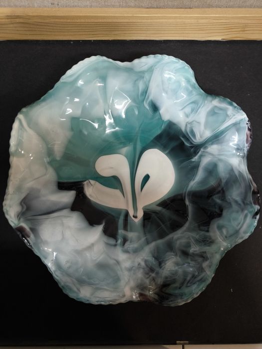 Taça / Centro de Mesa Vintage em Vidro Marmoreado 
Vendo taça decorati