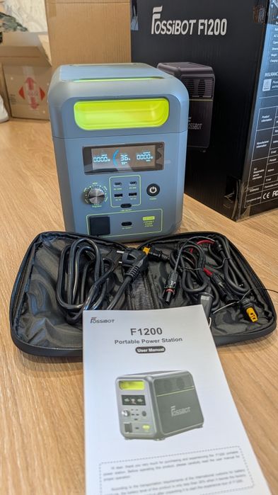 НОВА зарядна станція FOSSiBOT F1200. Євровиделка. Ємність 1024Вт\ч