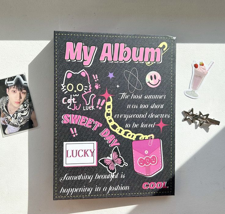 Великий біндер для кпоп карт на 4 комірки / binder kpop