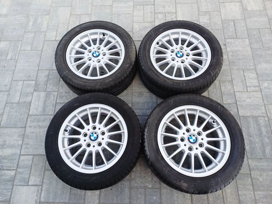 FELIGI Z OPONAMI KOŁA ALUMINIOWE BMW E46 R16 5X120 ET46 72.6 MM OPONY FULDA SPORT CONTROL 225/50 LATO NR4
