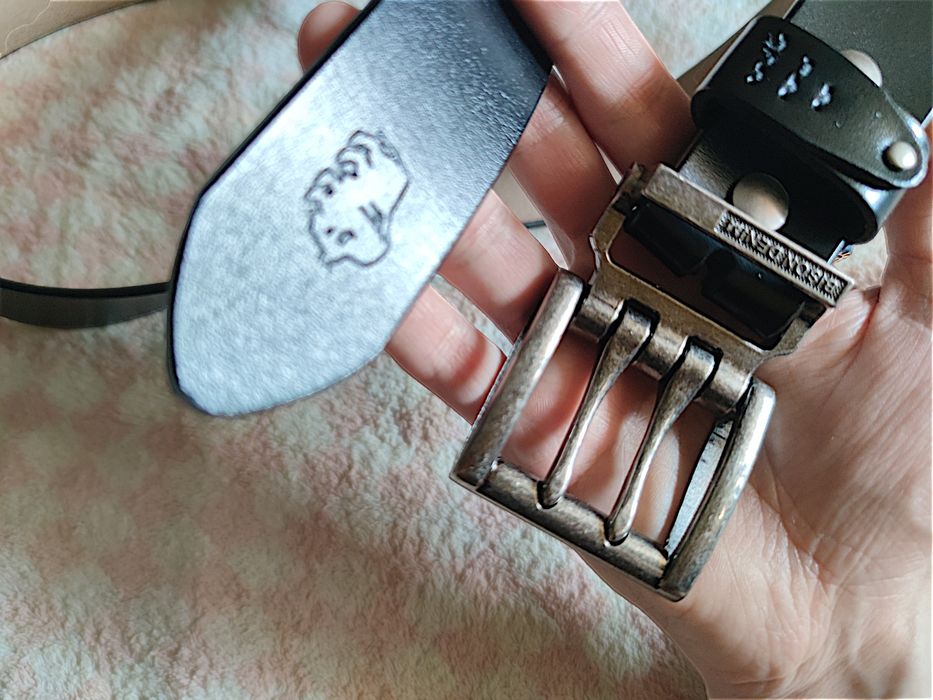 Кожаный мужской ремень Bison Denim (Double Prong Buckle)