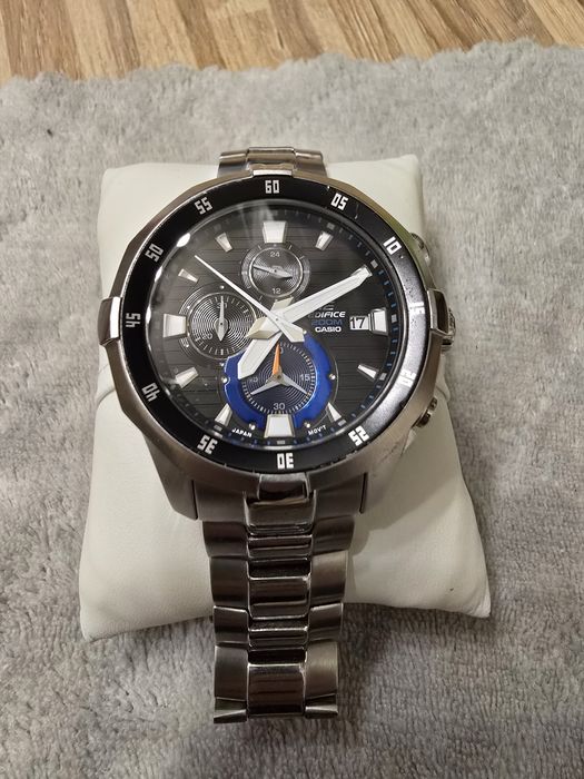 Zegarek Casio Edifice EFM-502 chronograf, stalowa bransoleta