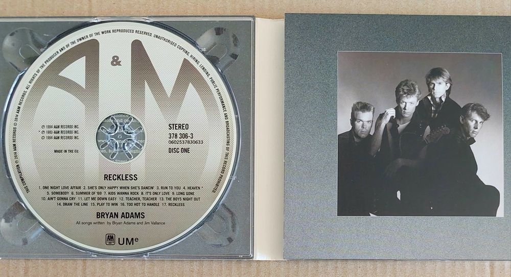 RECKLESS - Bryan Adams Deluxe Edition