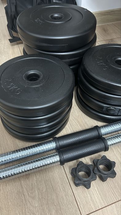 Гантелі розбірні з металічним грифом 2х20 кг