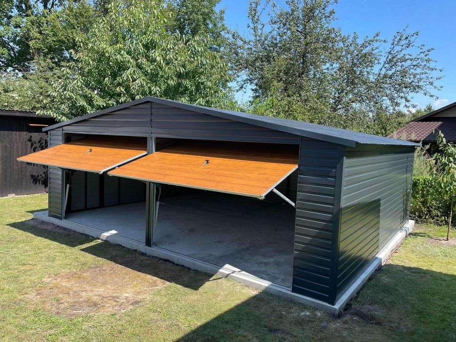 Garaż  blaszany 7x5 Wzmocniony PROFILAMI. Producent. SZYBKIE TERMINY